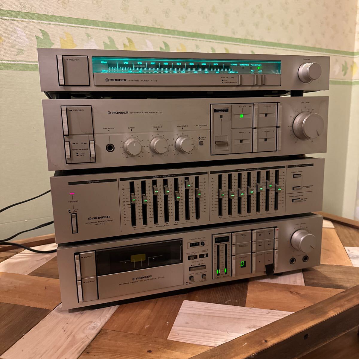 パイオニア PIONEER チューナー カセットデッキ イコライザー SG-100 CT-Y5 A-Y5 F-Y5_画像1