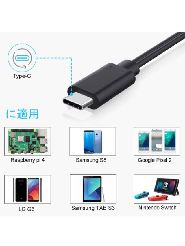 【未使用】Smraza★ Raspberry Pi 4 USB-C (Type C）電源、5V 3A ラズベリーACアダプター RPi 4b Model B 1GB / 2GB / 4GB/ 8GB適用 送料込