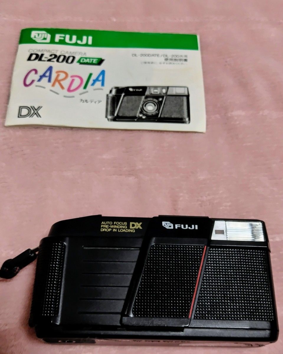 FUJIコンパクトカメラ　DL-200 DATE　CARDIA　DX　説明書付き