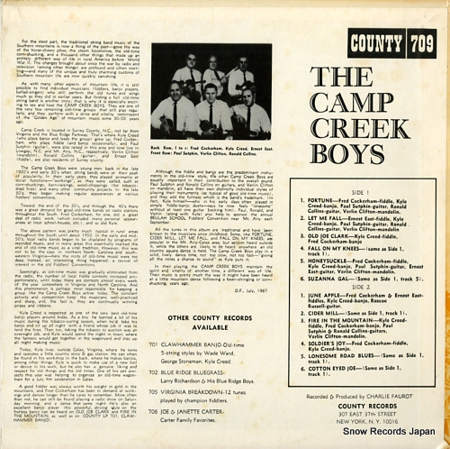 THE CAMP CREEK BOYS the camp creek boys COUNTY709の画像2