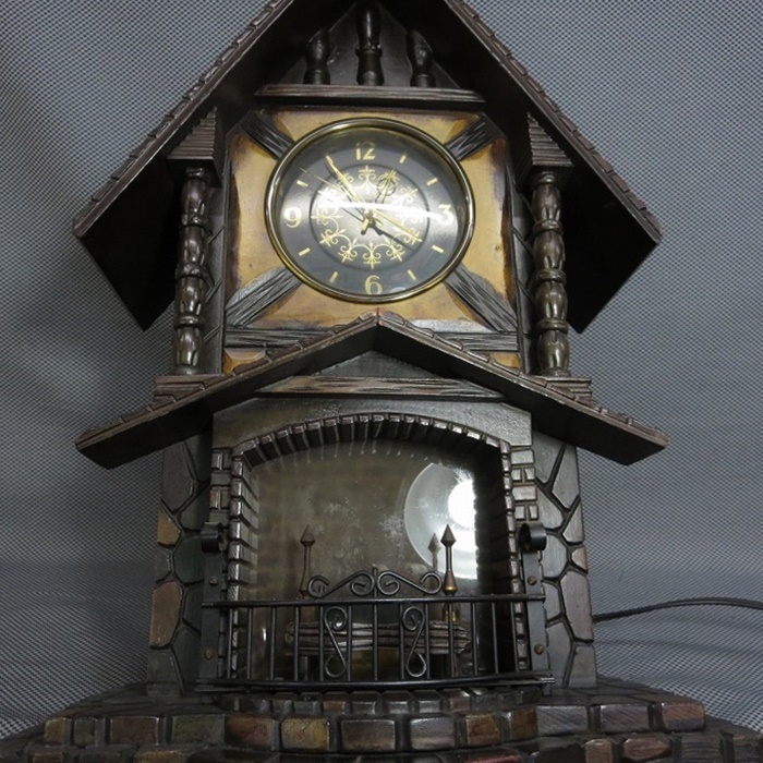 1◇動画入り◇アンティーク 木製 置時計 MEIKO ELECTRIC 電機時計 昭和レトロ◇12の画像2