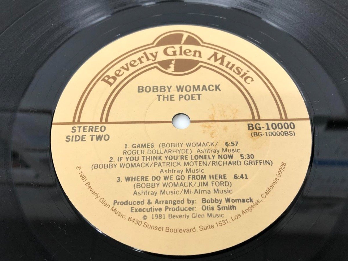 ▼　【LPレコード BOBBY WOMACK THE POET BG-10000 ボビー・ウーマック】175-02403_画像7