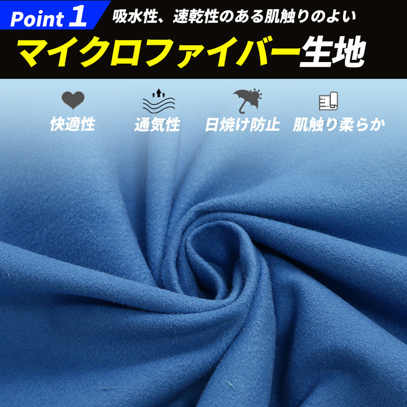 お着替え サーフィン ポンチョ タオル 紺色 速乾 バスタオル バスローブ マイクロファイバー 軽量 アウトドア ヨガ 着衣 レディース メンズ_画像5