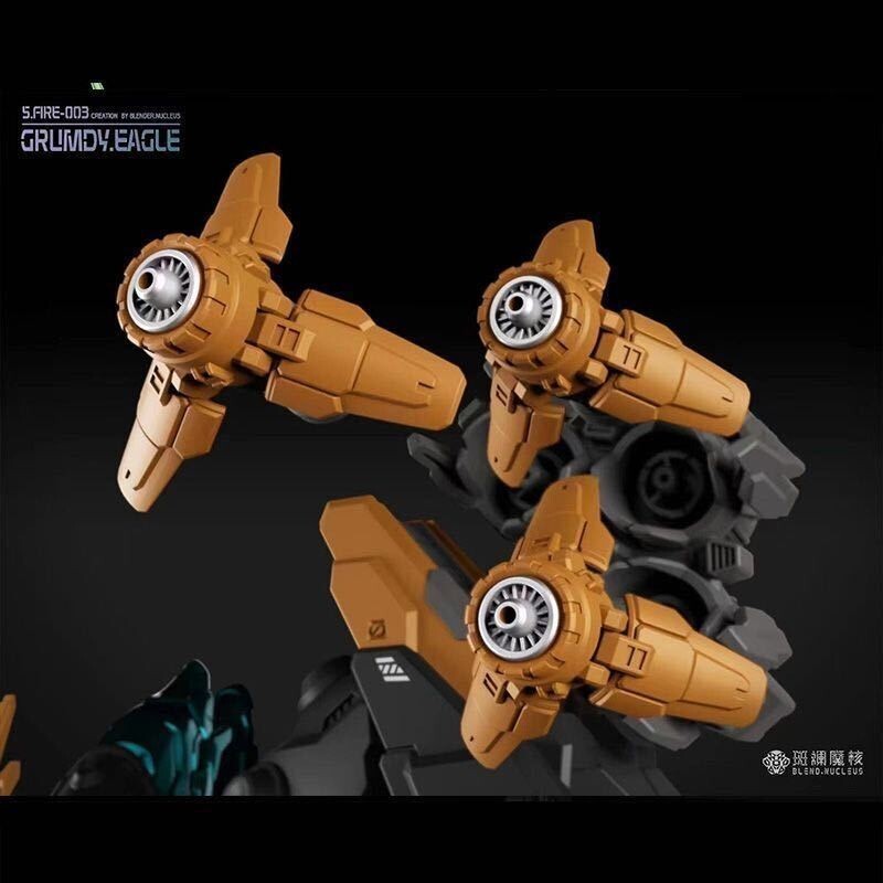新品　【Blend-Nucleus】S.Fire-003 Grumdy Eagle 1/72 ヤクト・ドーガ 合金完成品 　可動フィギュア　ロボットヒーロー_画像6