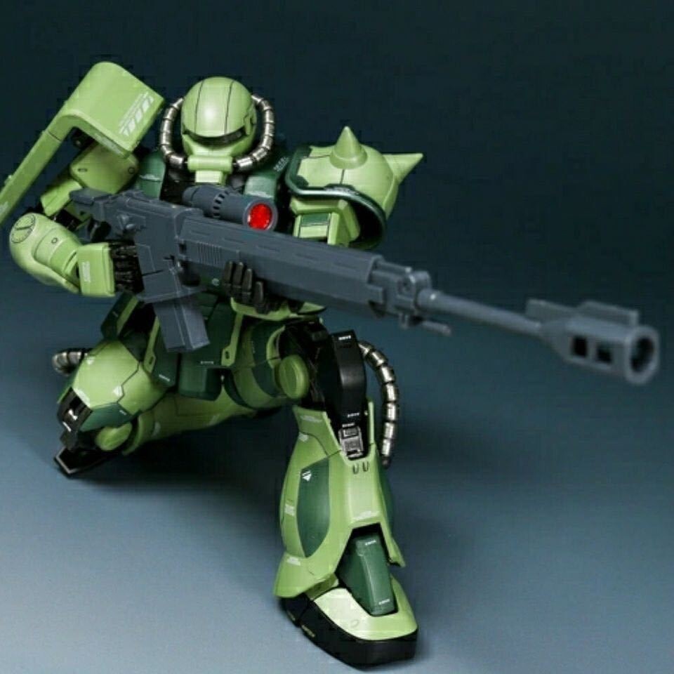 【NWS】1/100 MS用対艦ライフル ASR-78 狙撃銃 拡張装備 THE ORIGIN MG ザク 改造パーツ　ガンダム本体無し　外箱付き　 未組立プラモデル_画像2