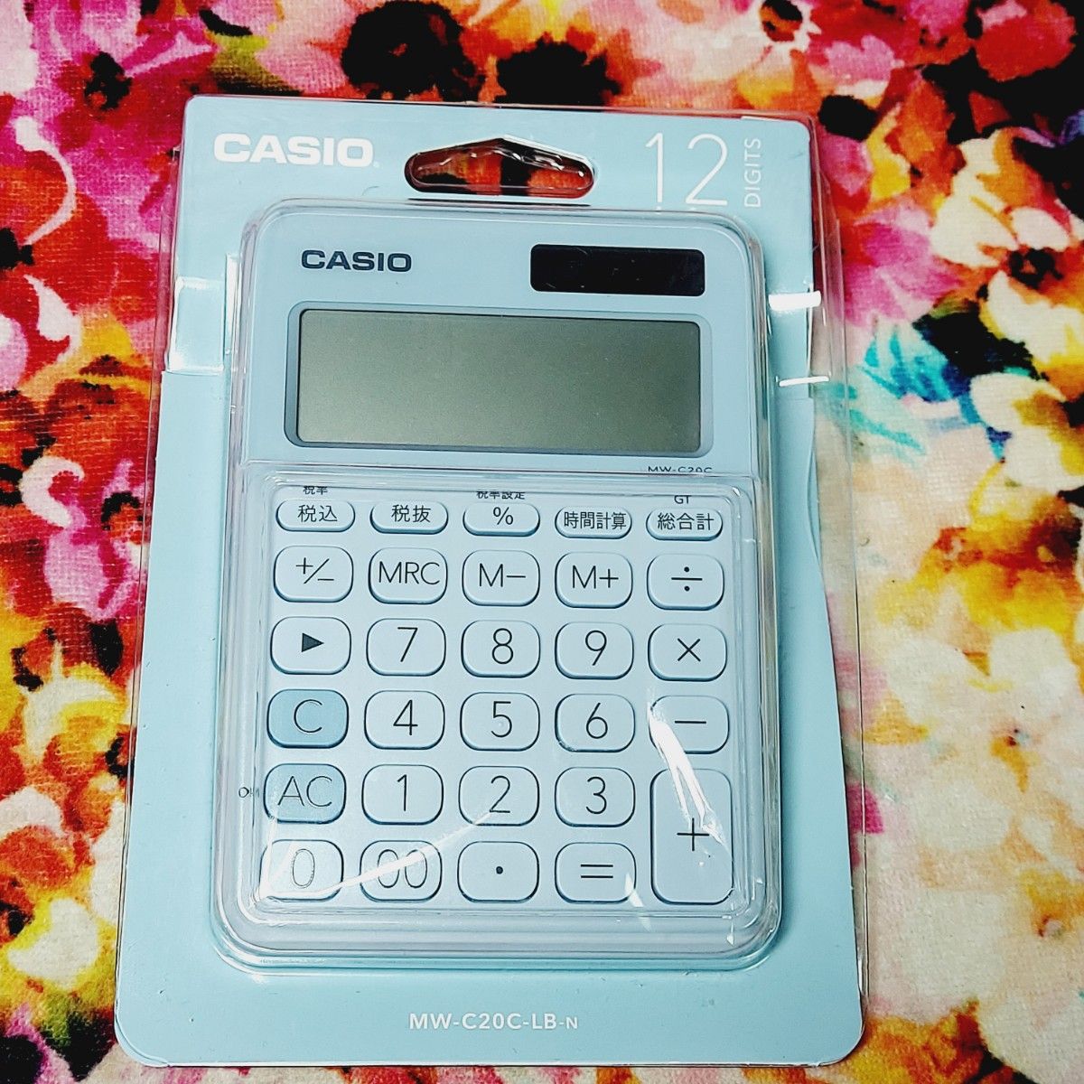 CASIO(カシオ) カラフル電卓 12桁 MW-C20C-LB-N