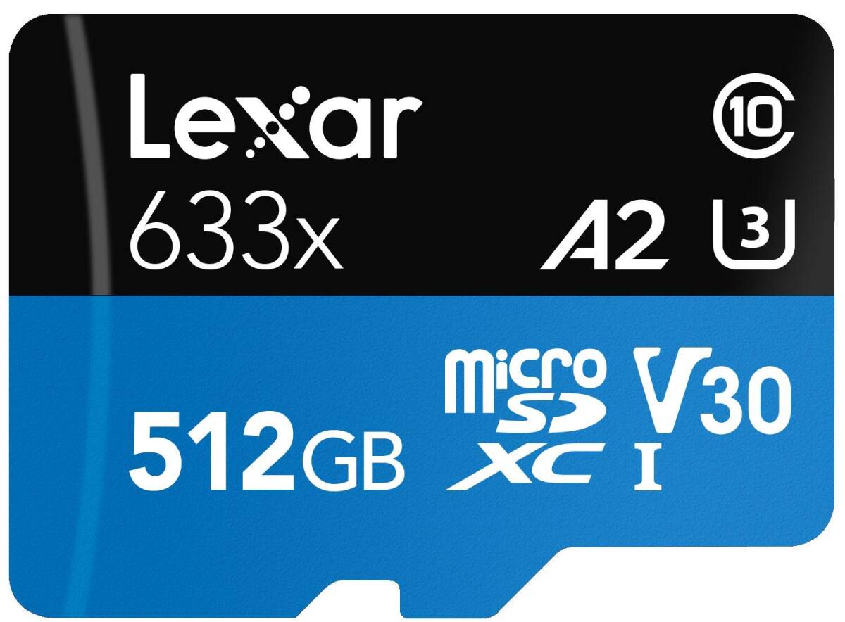 新品 １円～!! Lexar 633x microSDXC 512GB レキサー マイクロSDの画像1