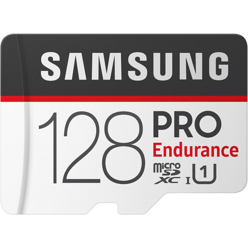 新品 １円～!! Samsung PRO Endurance microSDXC 128GB マイクロ SD SDカードアダプター付_画像1