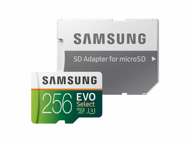 新品 １円～!! Samsung EVO Select microSDXC 256GB マイクロ SD SDカードアダプター付_画像2