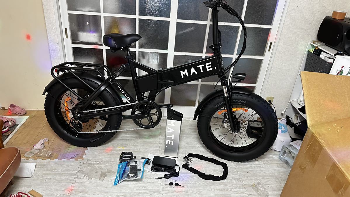 新品2024！MATE系 BIKE MATE X 750 MAXスピード43-45km可能！！現在24km/hMATEX ファットバイク アルミフレーム 自転車 。の画像1