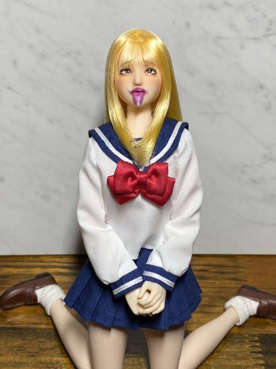 Z-社by piccolina オビツ27カスタムドールヘッド ブロンド アヘ Z-社by piccolina オビツ27カスタムドールヘッド ブロンド アヘ