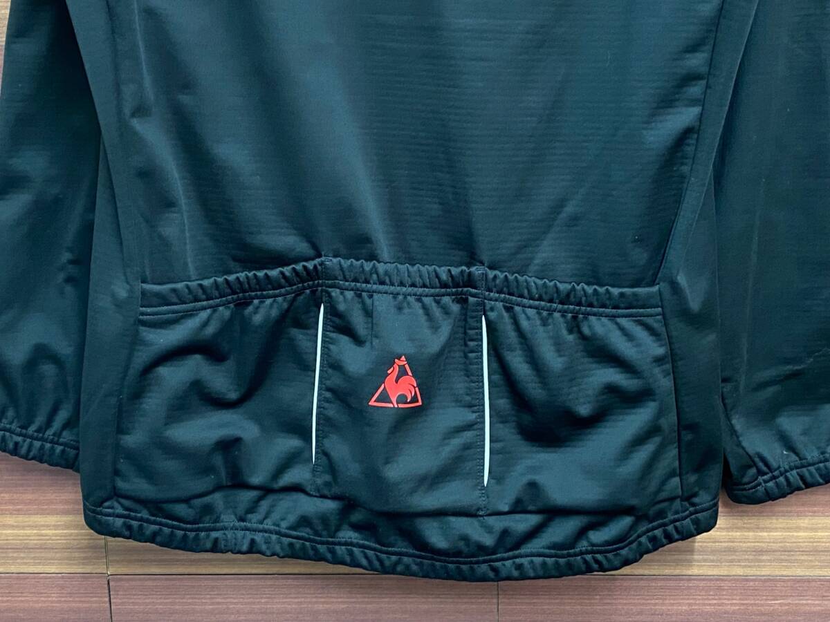 HS011 ルコックスポルティフ le coq sportif 長袖サイクルジャケット 黒 O_画像6