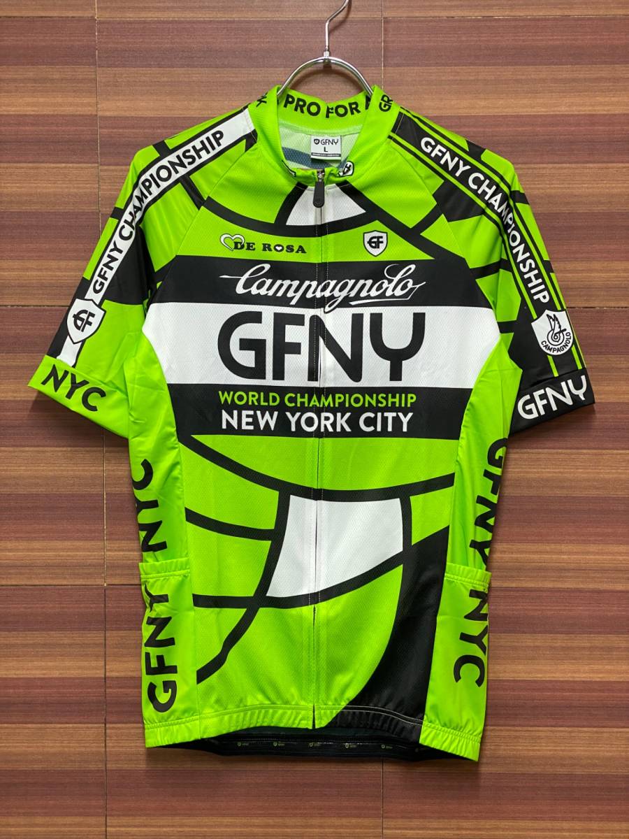 HO895 ビエンメ BIEMME 2017 GRAN FONDO NY SS JERSEY サイクルジャージ グリーン L_画像1