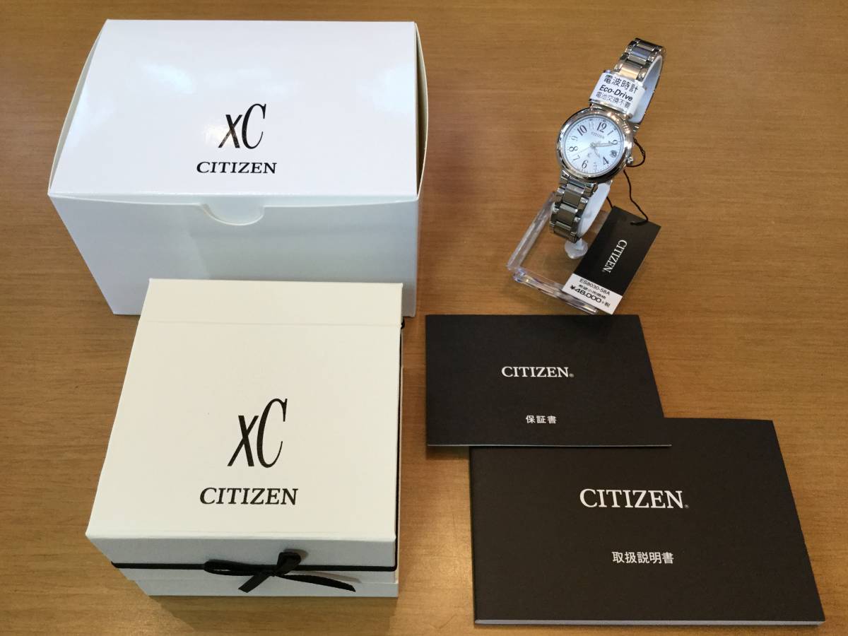 【新品】シチズン XC クロスシー レディース腕時計 ES8030☆ソーラー電波