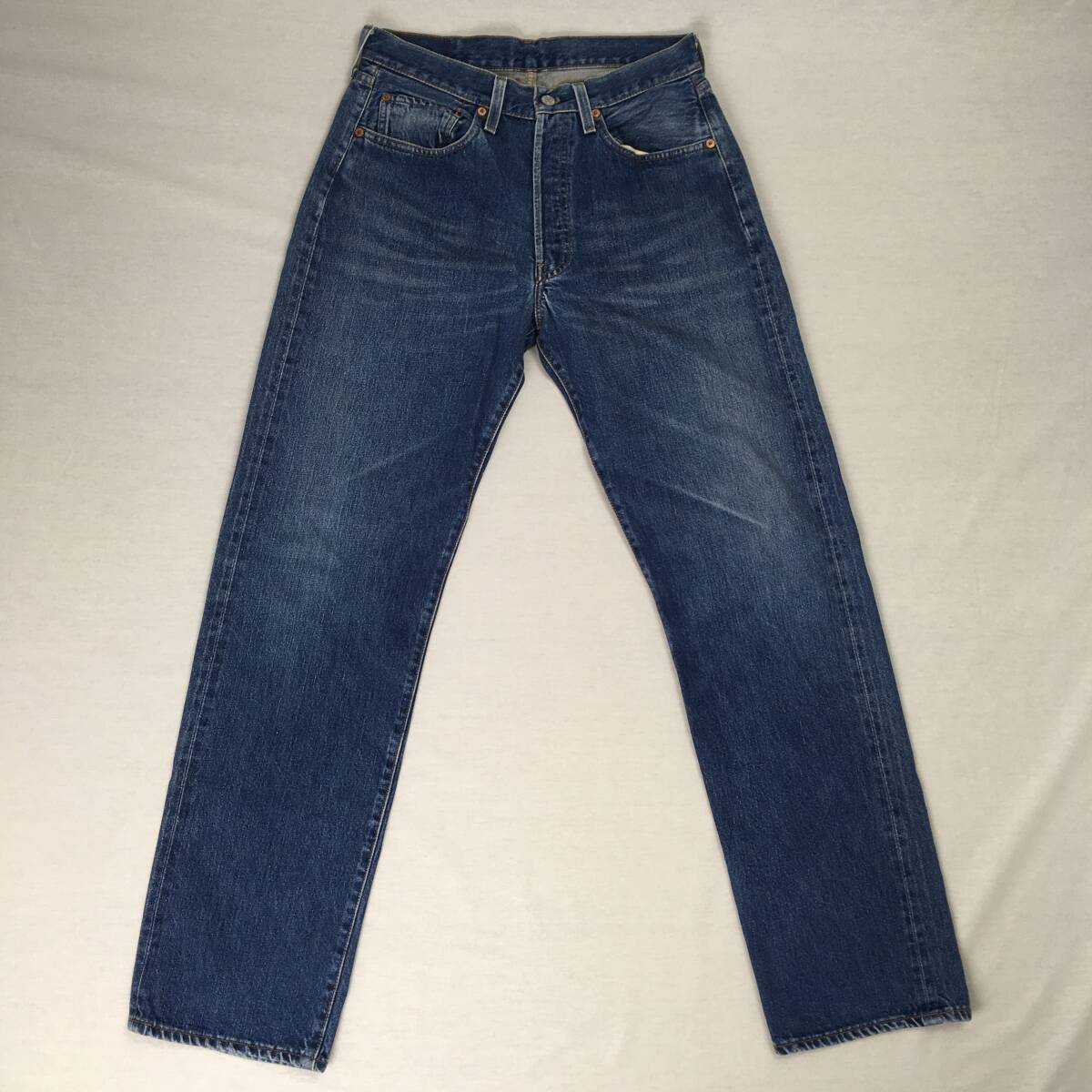 【90s】LEVI'S リーバイス 501 BIG'E' バレンシア工場 刻印555 米国製 94年 デニム ジーンズ W32 L36 ボタンフライ セルビッチ_画像3