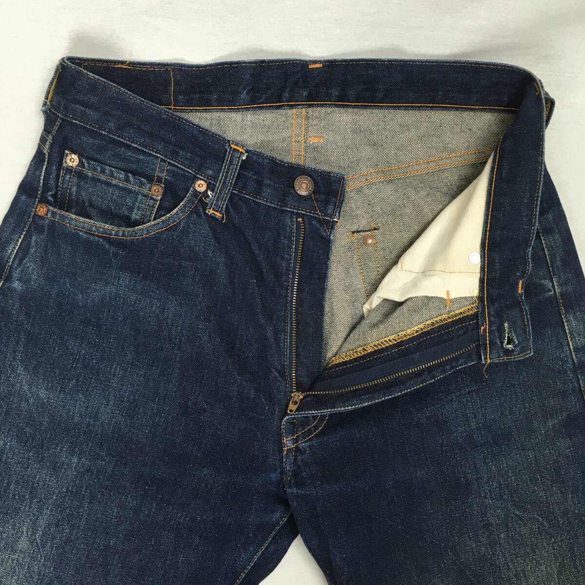 LEVI'S リーバイス 551zxx 551-0006 バレンシア工場製 刻印555 米国製 98年 ジーンズ W33 L36 隠しリベット 赤耳 セルビッチ ジップフライ_画像5