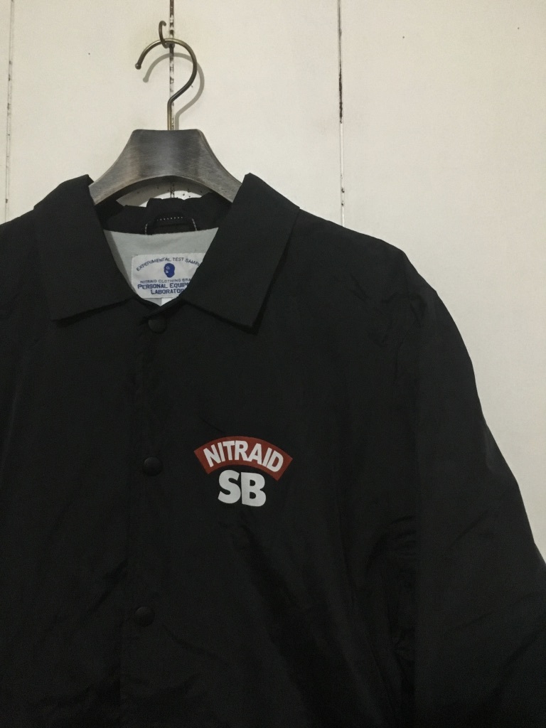  rare *NITRAID SB Nitraid SB arch Logo coach jacket lining attaching black black L full snap checker flag city pine pattern 