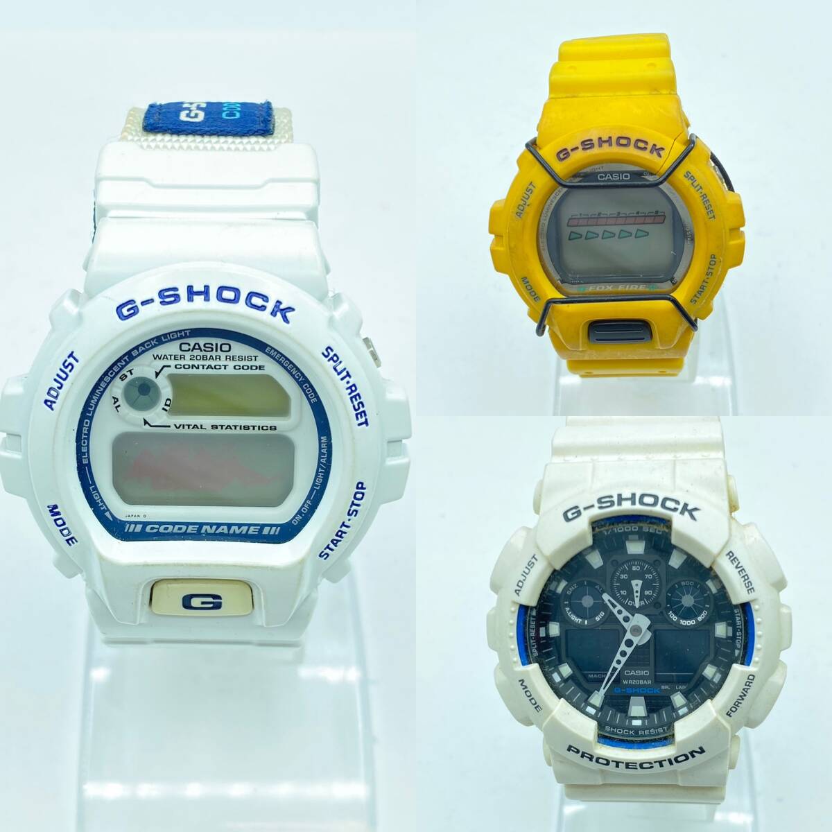 『I10』時計 CASIO カシオ G-shock G-ショック まとめ ７本 ショックレジスト プロテクション 動作未確認 現状品の画像6