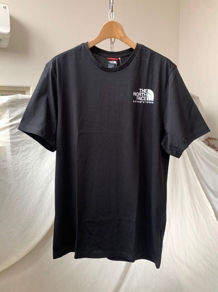 XXL 新品 ノースフェイス THE NORTH FACE COORDINATES TEE ロゴ ハーフドーム 座標 半袖 Tシャツ 黒 メンズ 海外企画 日本未入荷 送料無料の画像2