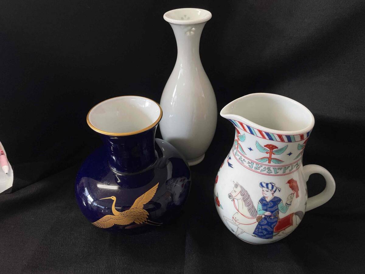 香蘭社 花瓶、有田焼 和泉水 花瓶、有田焼 花瓶　3個セット_画像1