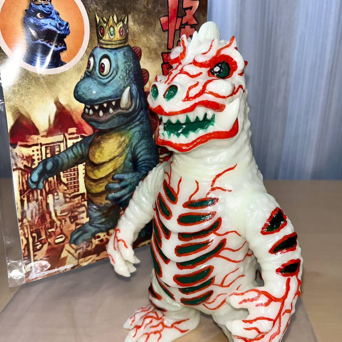 怪獣大王 実写版 逆柱いみり カスタム 蓄光 GID ソフビ sofvi KAIJU DAIOU ピコピコ PICOPICO ラスト1_画像1