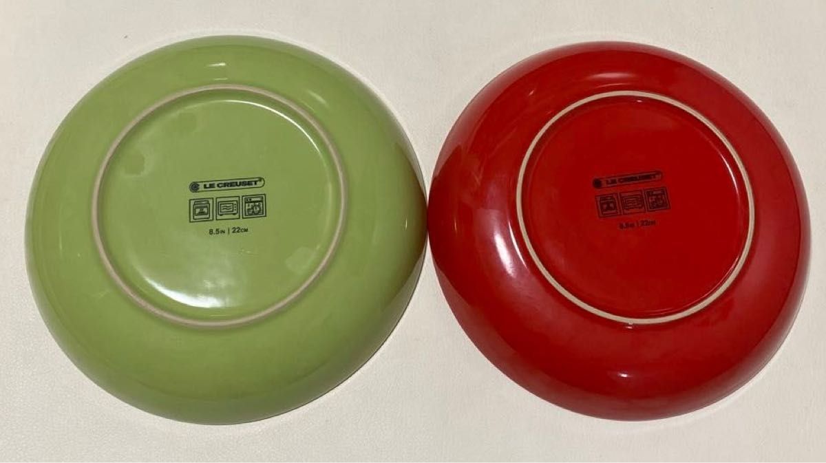 ル・クルーゼ LE CREUSET 皿 プレート 22センチ 2枚セット