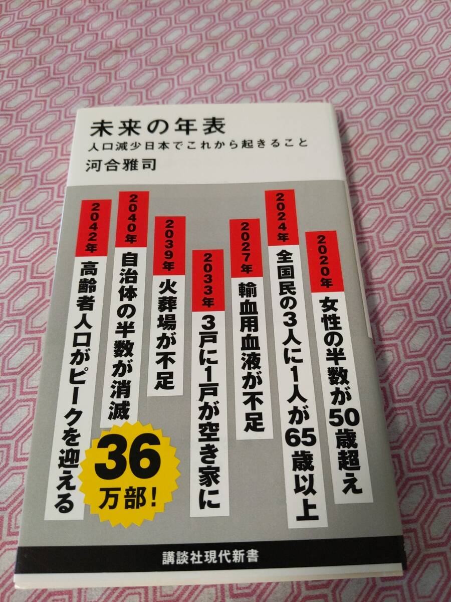 未来の年表　人口減少日本でこれから起きること　河合雅司著_画像1