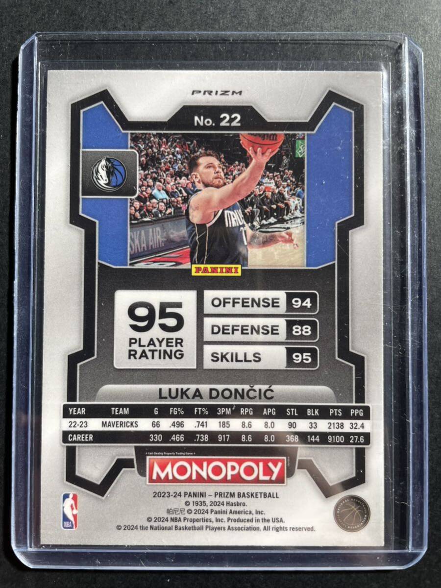 Luka Doncic Panini Prizm Monopoly Purple Wave NBA カード 2023/24_画像2