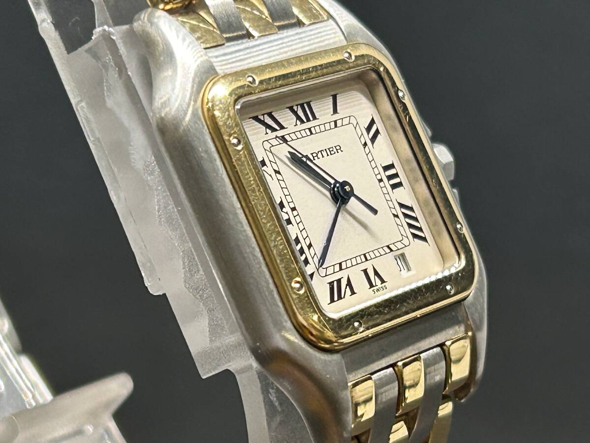 カルティエ パンテール メンズ腕時計 QZ デイト ３ロウ 実働の画像3
