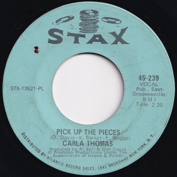 Carla Thomas Pick Up The Pieces / Separation Stax US 45-239 206083 SOUL ソウル レコード 7インチ 45の画像1