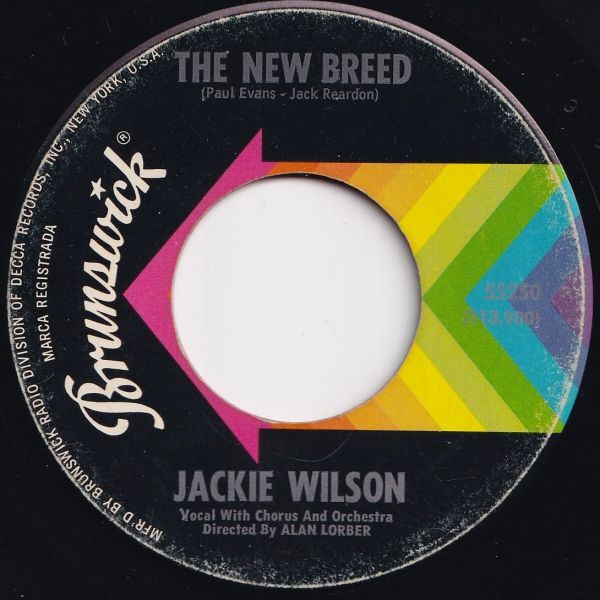 Jackie Wilson Baby Get It (And Don't Quit It) / The New Breed Brunswick US 55250 206096 R&B R&R レコード 7インチ 45_画像2