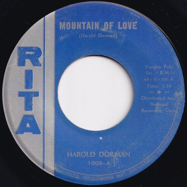 Harold Dorman Mountain Of Love / To Be With You Rita US 1003-A 206117 R&B R&R レコード 7インチ 45_画像1