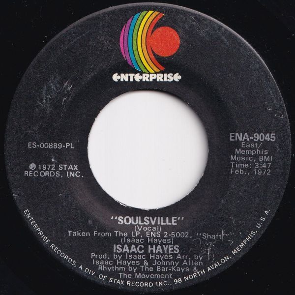 Isaac Hayes Let's Stay Together / Soulsville Enterprise US ENA-9045 206339 SOUL ソウル レコード 7インチ 45_画像2