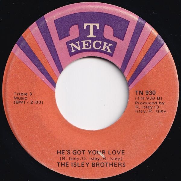 Isley Brothers Love The One You're With / He's Got Your Love T-Neck US TN 930 206347 SOUL ソウル レコード 7インチ 45の画像2