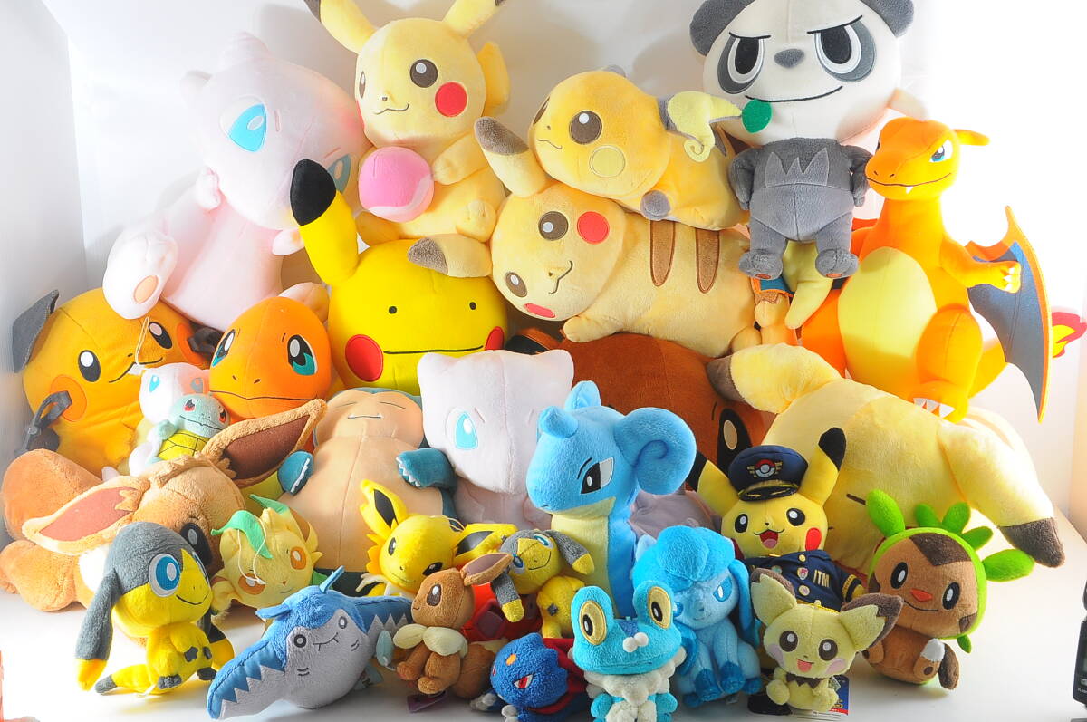 [MXM05]ポケットモンスター ぬいぐるみ30点セット MYポケモンコレクション ポケットモンスターXYなど ピカチュウ ミュウ リザードンなど_画像1