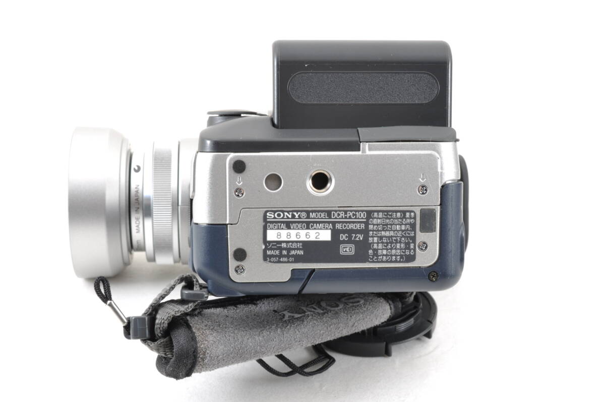 [MYM43]動作品 SONY デジタルビデオカメラ DCR-PC100 ソニー miniDV Handycam ミニDV ハンディカム ソフトケース付き_画像4