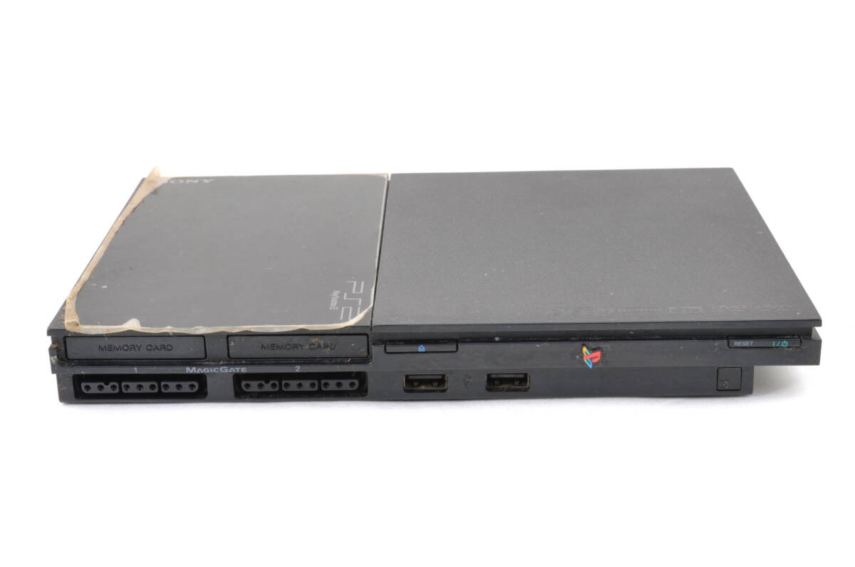 [KQK16]動作品 SONY ソニー PS2 PlayStation2 本体 SCPH-90000 コントローラー付き 薄型プレステ2_画像5