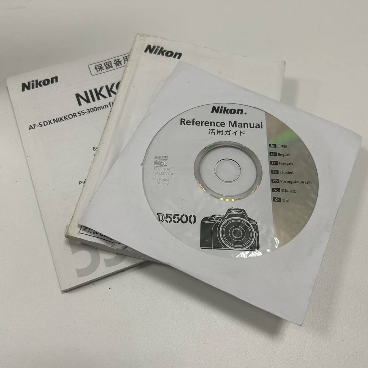 【ART-4159】1円スタート Nikon ニコン D5500 一眼レフカメラ ブラック 18-55㎜/55-300㎜ レンズ付き 付属品あり 長期保管品 現状品の画像10