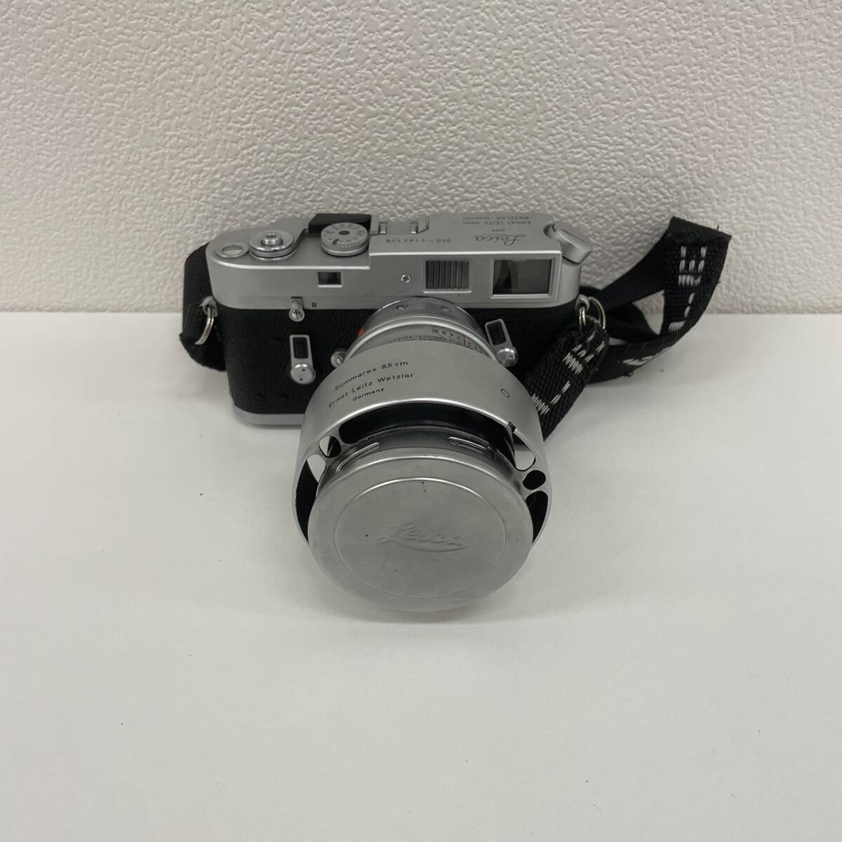 【HPF-2768】 1円～ Leica ライカ DBP M4-1184 139 Summarex f=8.5cm 1:1.5 58mm Germany レンズ付き カメラ ボディ アンティークの画像1