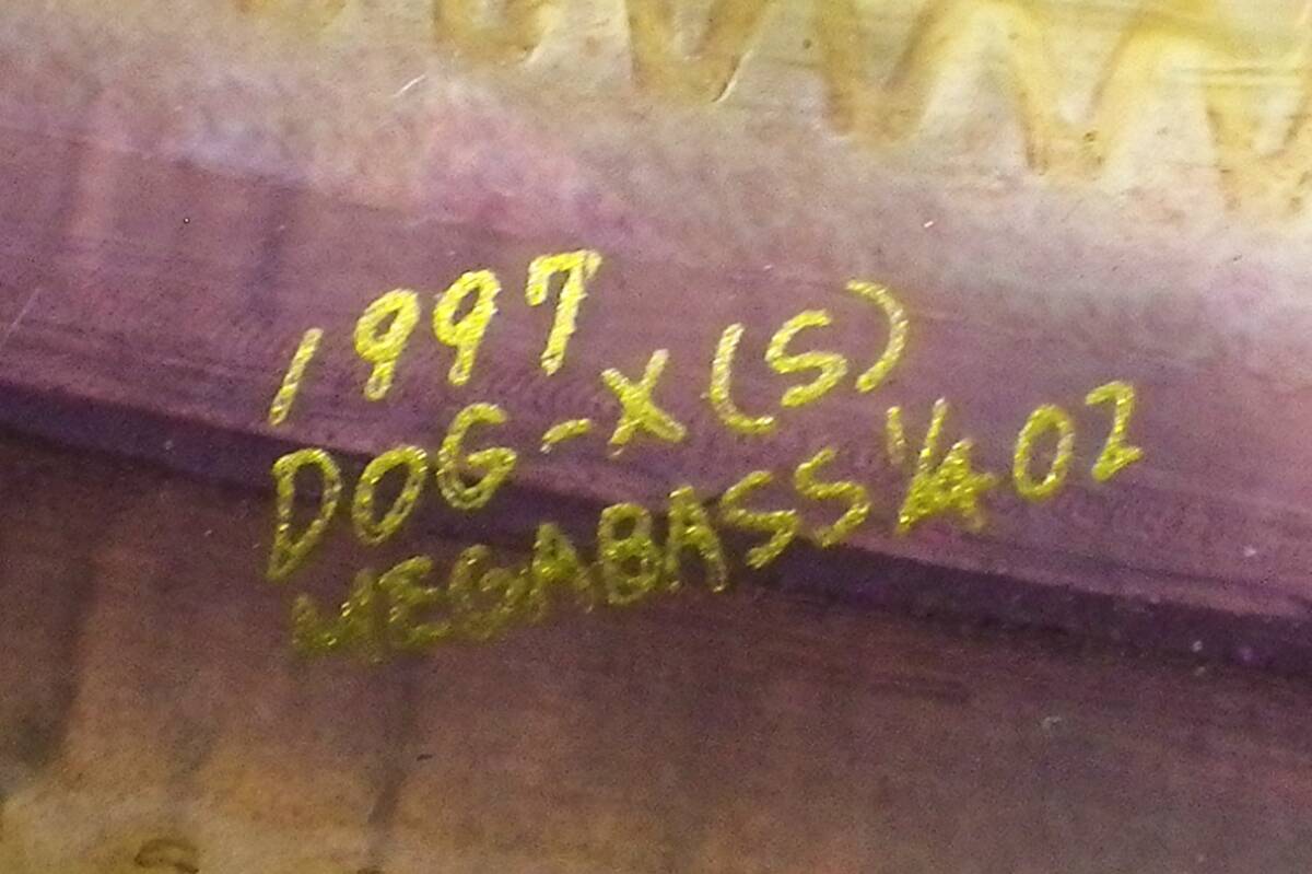 メガバス 1997 S DOG-X ドッグエックス ドッグX クリア パープル 背紫 90mm 8g 1/4oz Megabass トップウォータゲーム ブラックバス_画像5