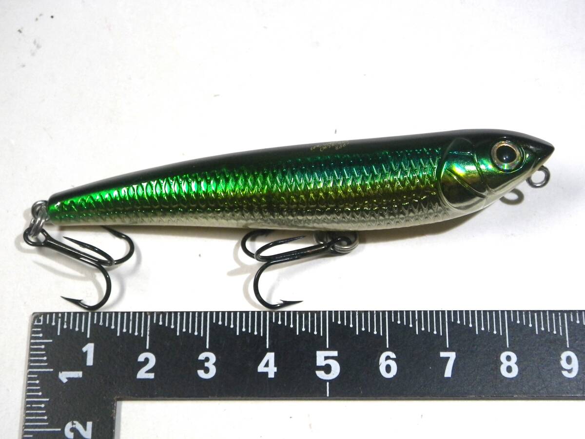 メガバス 1998 W DOG-X ドッグエックス ドッグX ライムグリーン 90mm 8g 1/4oz Megabass トップウォータゲーム ブラックバス_画像2