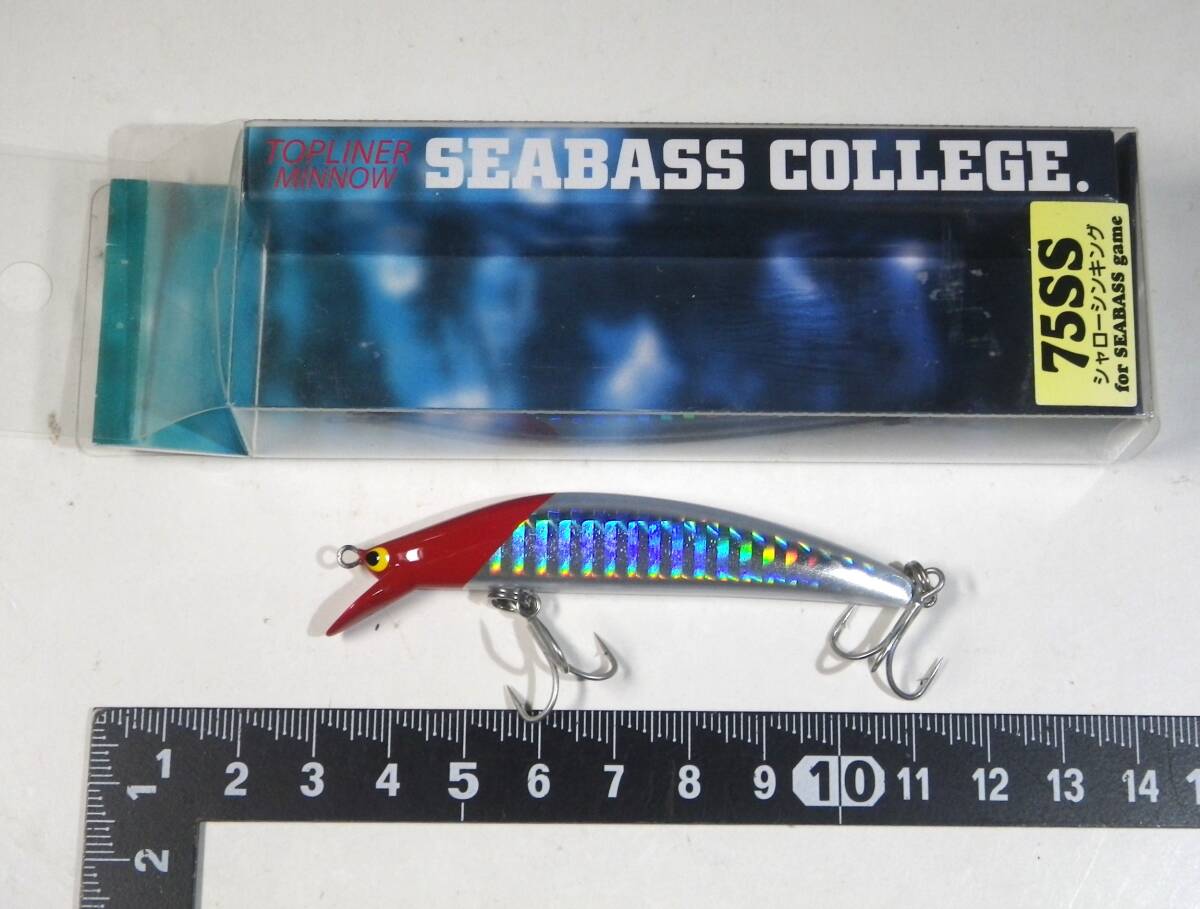 廃盤 タックルハウス シーバスカレッジ 75SS シャローシンキング レッドヘッド 75ｍｍ 6g Seabass college シーバス ヒラメ マゴチ_画像1