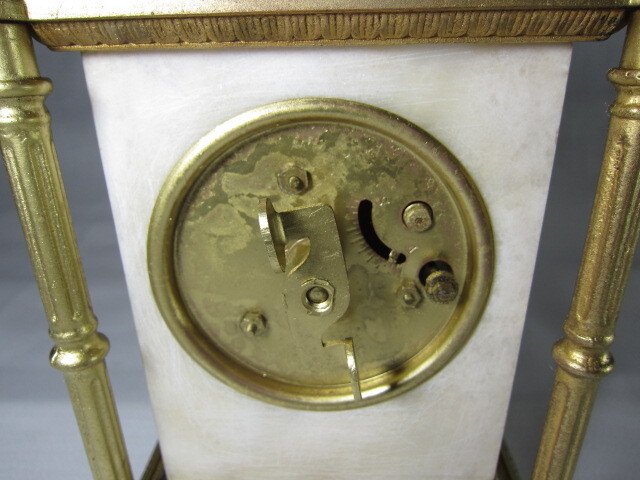 KI レトロ アンティーク 動作品 精工舎 戦前 ゼンマイ テンプ式  置き時計の画像10