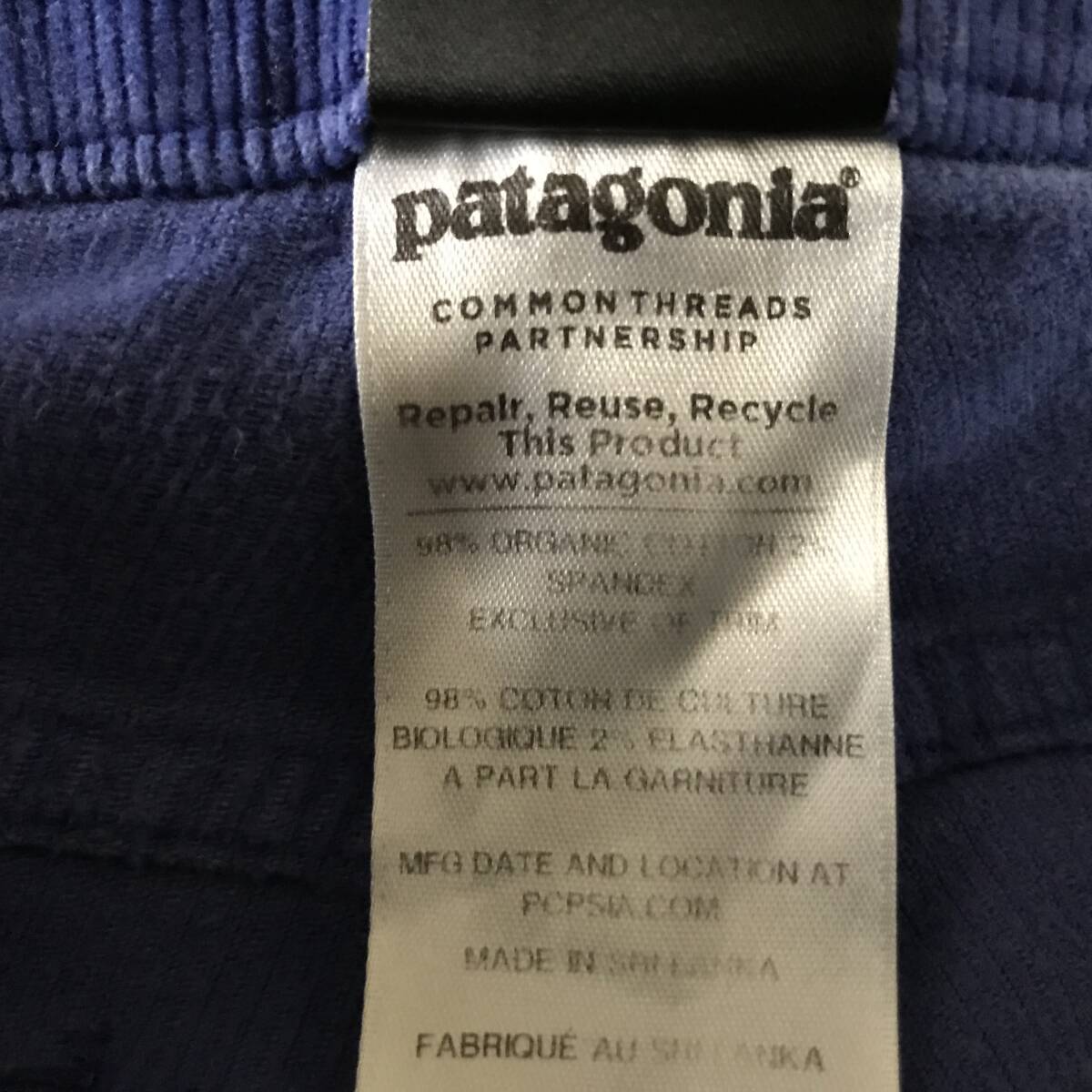 Patagonia 55060FA14 パタゴニア レディース ストレッチゴーデュロイパンツ 美品 size 28_画像8