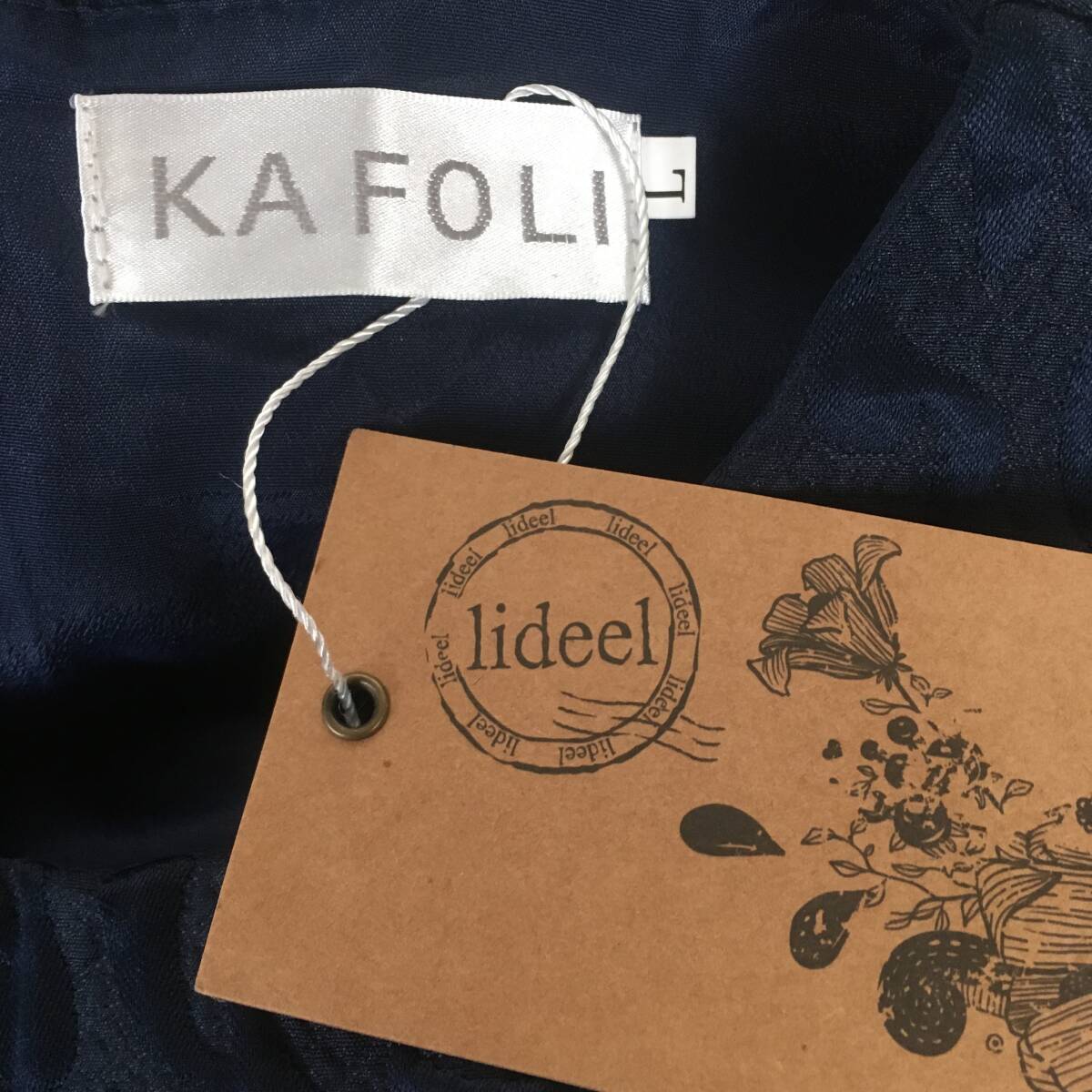 KAFOLI 新品タグ付 刺繍ワンピース Lサイズ_画像4