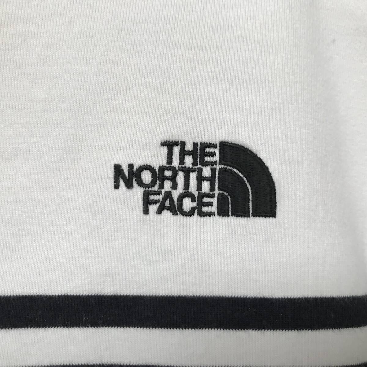 THE NORTH FACE NT31713 ノースフェイス ショートスリーブ セオアルファ ボーダーTシャツ 良品 size M_画像3