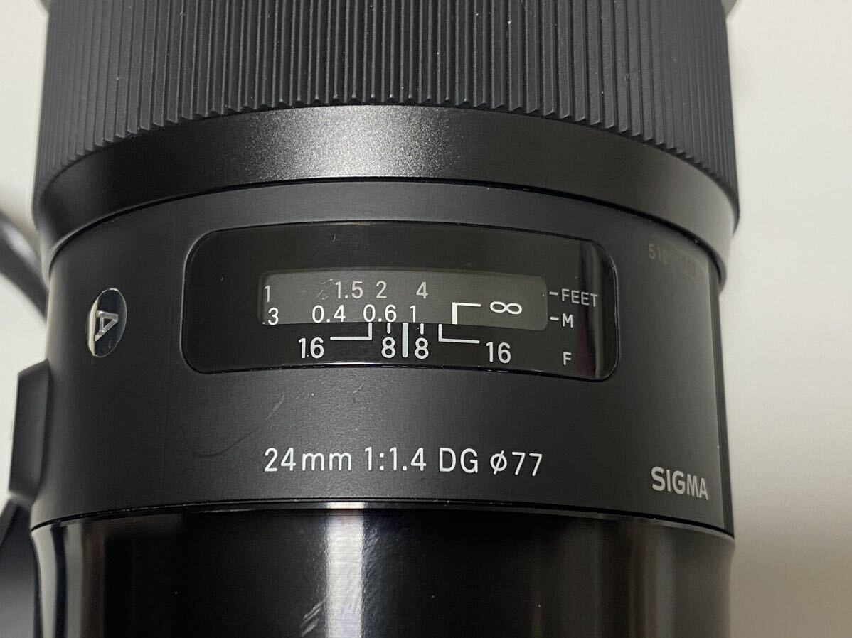 SIGMA 24mm f1.4 dg hsm art キヤノンEF Canon用_画像5