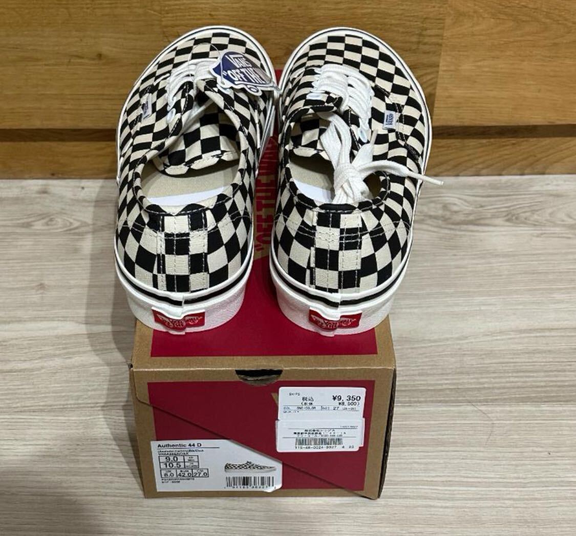 【新品未使用】VANS authentic 44d anaheim factory us9 27cm バンズ アナハイム チェック_画像2