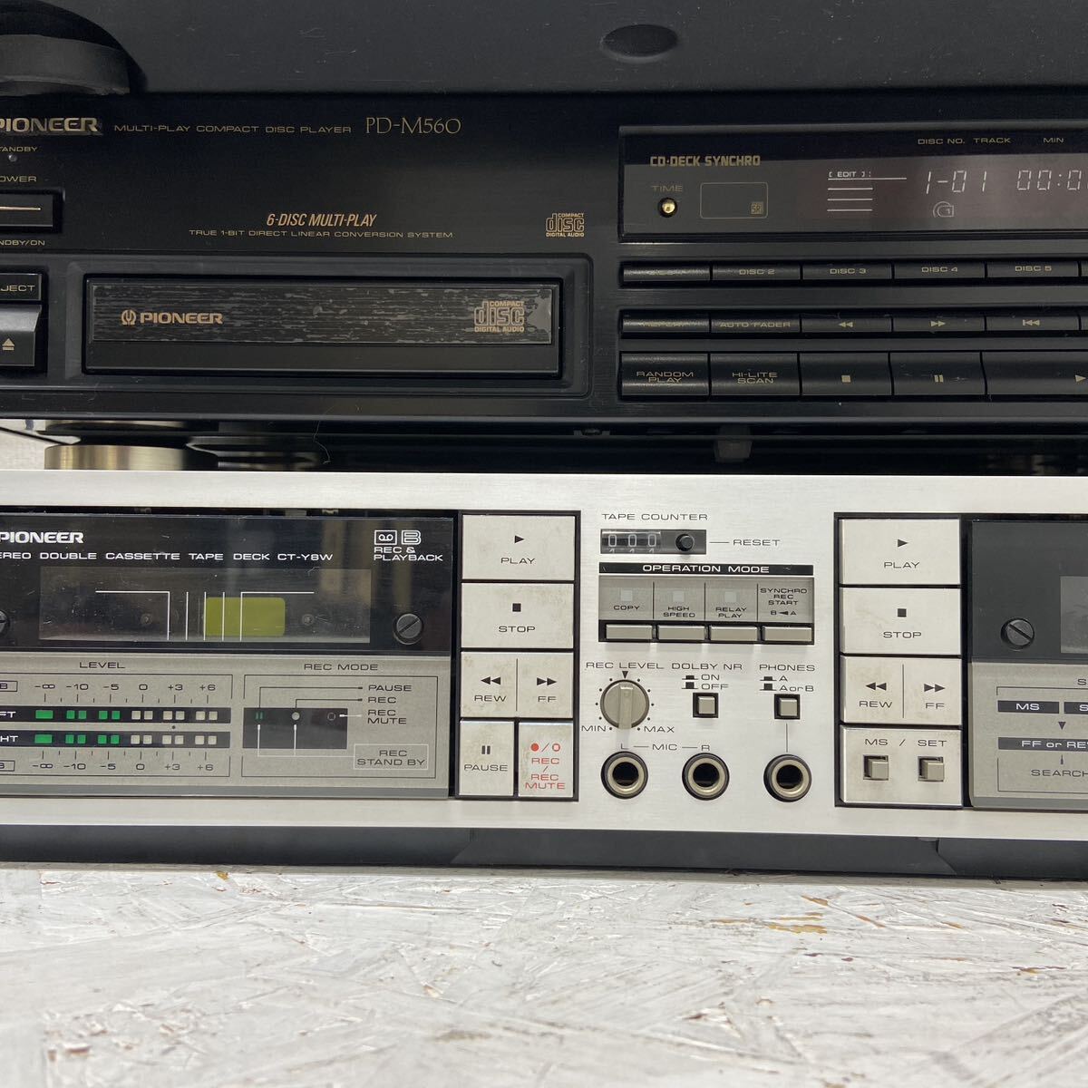 4 PIONEER パイオニア A-Y7 F-Y7 CA-Y7 PL-Y7 PD-M560 CT-Y8W オーディオセット 現状品 オーディオシステム_画像4