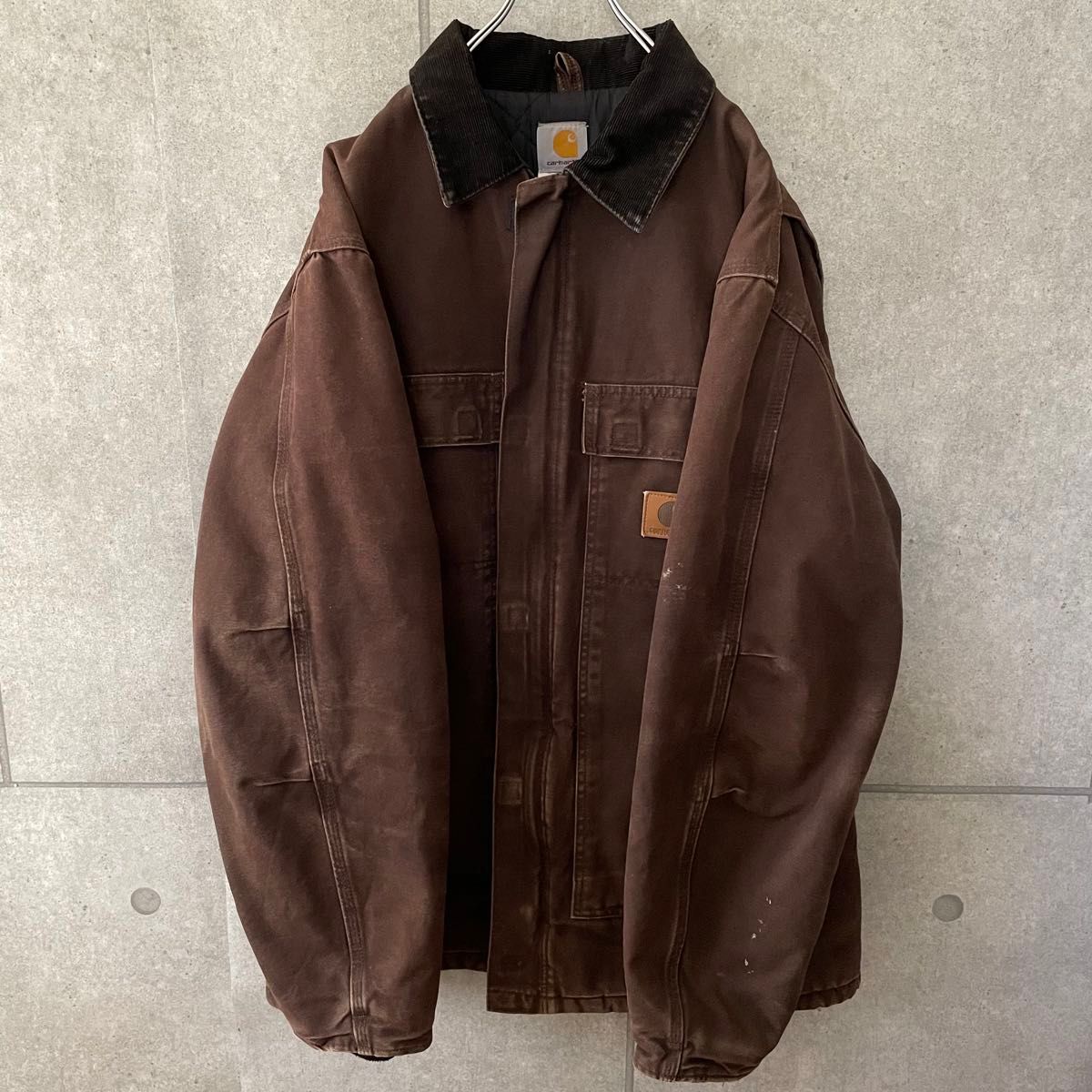 【人気】carhartt カーハート　トラディショナル　ジャケット　ダック地　 ブラウン　L